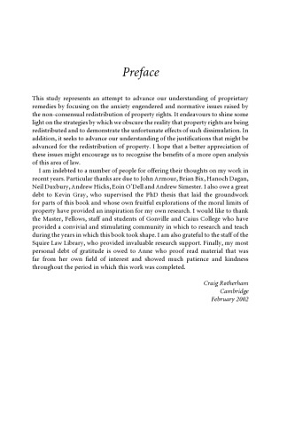 Proprietary Remedies in Context: A Study in the Judicial Redistribution of Property Rights
