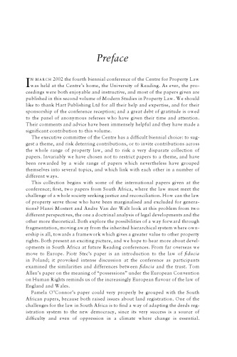 Modern Studies in Property Law - Volume II: Property 2002