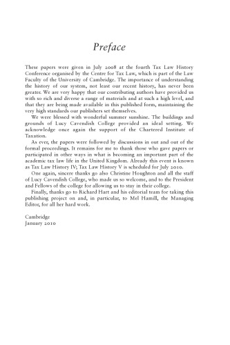 Studies in the History of Tax Law - Volume 4