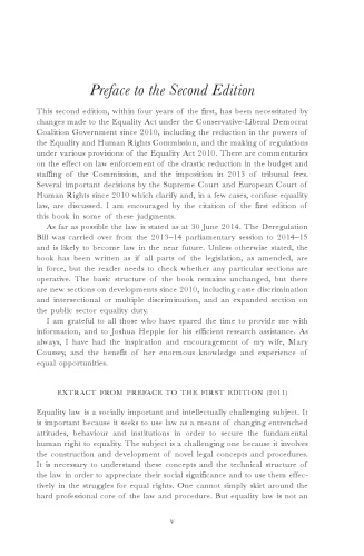 Equality: The Legal Framework Second Edition