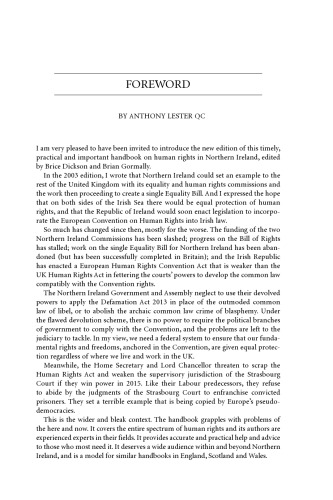 Human Rights in Northern Ireland: The CAJ Handbook