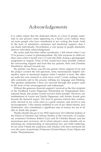 International Law and Child Soldiers