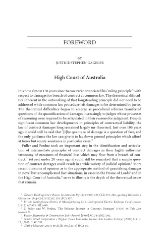 Money Awards in Contract Law