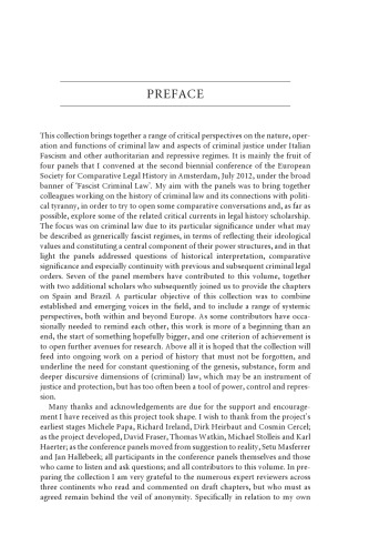 Fascism and Criminal Law: History, Theory, Continuity