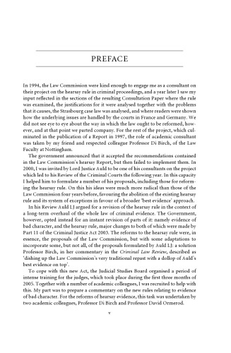 Hearsay Evidence in Criminal Proceedings