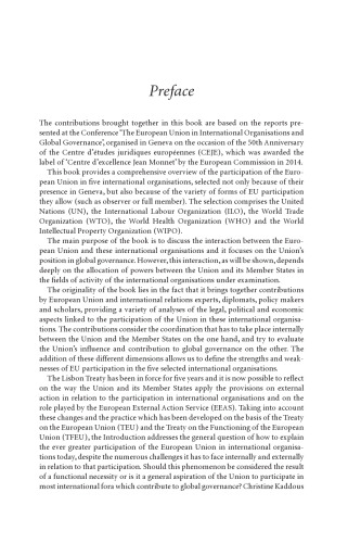 The European Union in International Organisations and Global Governance: Recent Developments