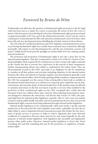 Fundamental Rights in EU Internal Market Legislation