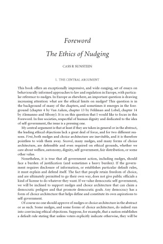 Nudge and the Law: A European Perspective