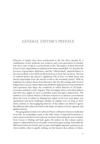 A Cultural History of Western Empires in the Modern Age
