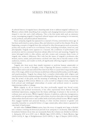 A Cultural History of Tragedy in Antiquity Volume 1