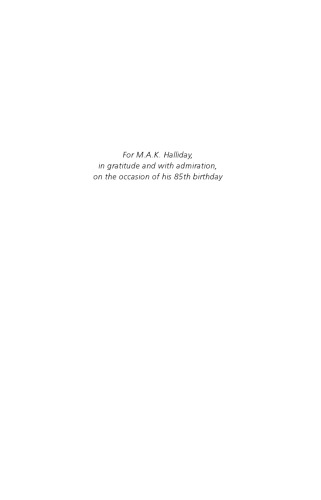 Key Terms in Systemic Functional Linguistics