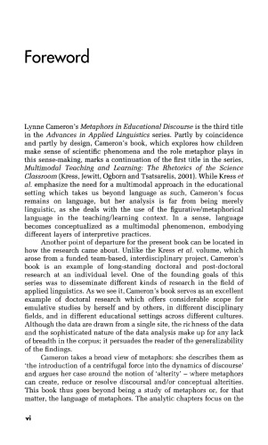 Metaphor in Educational Discourse