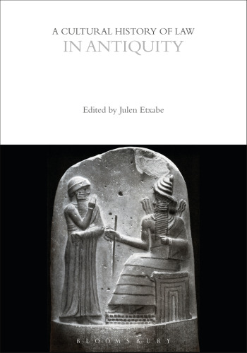 A Cultural History of Law in Antiquity Volume 1