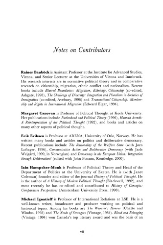 The Demands of Citizenship