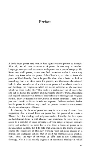 Power and the Church: Ecclesiology in an Age of Transition