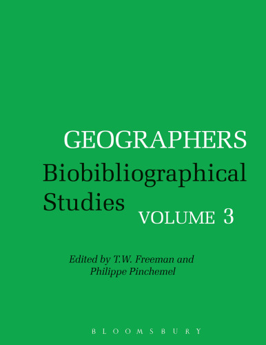 Geographers Biobibliographical Studies Volume 3