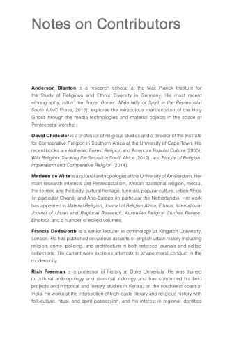 Key Terms in Material Religion