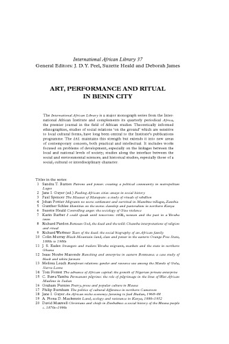 Art, Performance and Ritual in Benin City