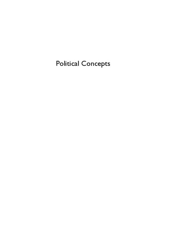 Political Concepts: A Reader and Guide