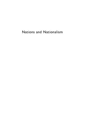 Nations and Nationalism: A Reader