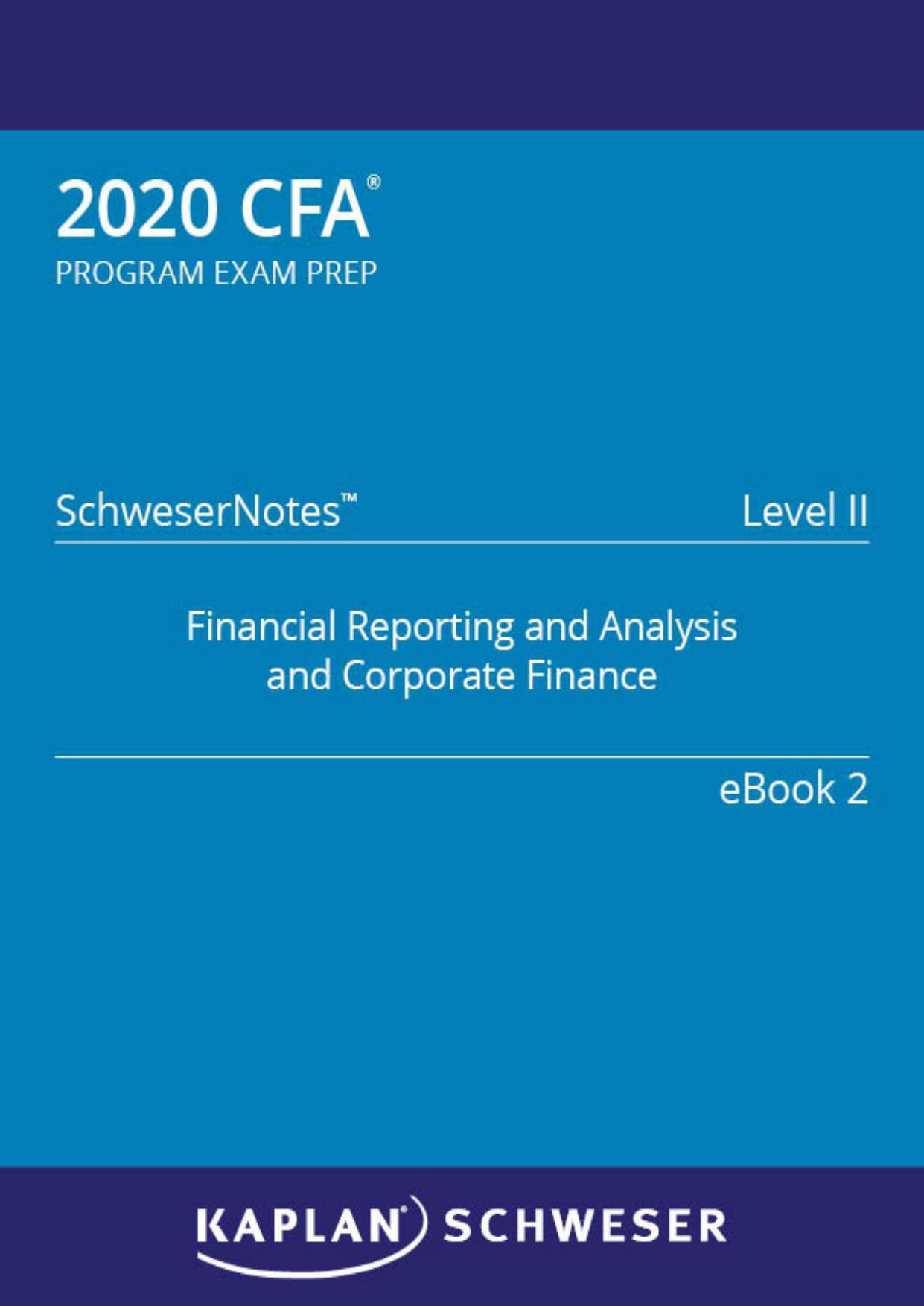 - SchweserNotes Book 2