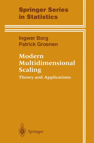 Modern Multidimensional Scaling: Theory and Applications
