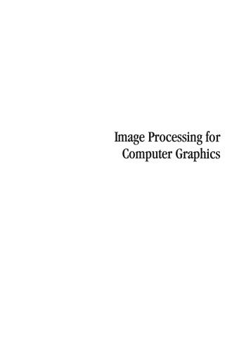 Image Processing for Computer Graphics