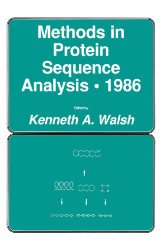 Methods in Protein Sequence Analysis · 1986