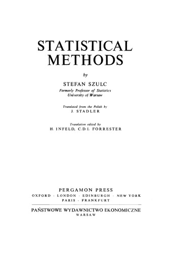 Statistical Methods