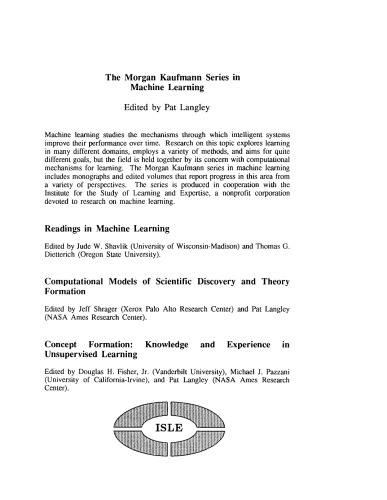 Concept Formation. Knowledge and Experience in Unsupervised Learning