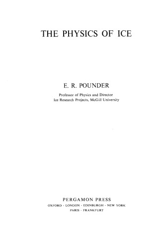 The Physics of Ice