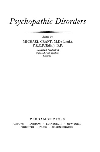 Psychopathic Disorders