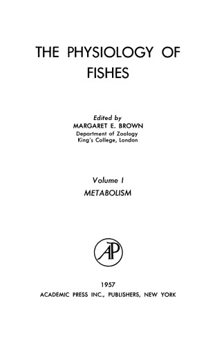 The Physiology of Fishes. Metabolism