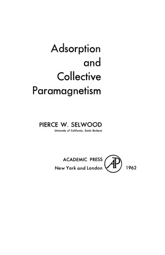 Adsorption and Collective Paramagnetism