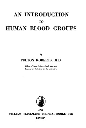 An Introduction to Human Blood Groups