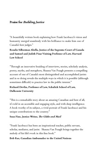 Building Justice: Frank Iacobucci and the Life Cycles of Law