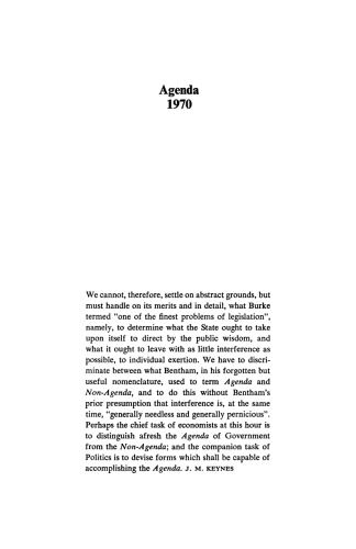 Agenda 1970: Proposals for a Creative Politics