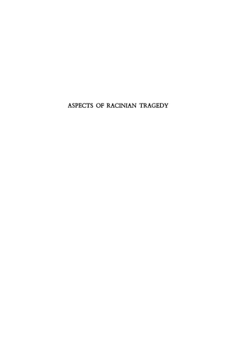 Aspects of Racinian Tragedy