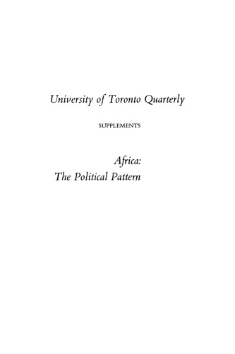 Africa: The Political Pattern