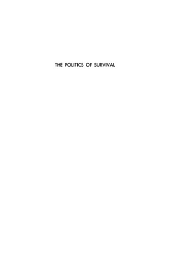 Politics of Survival: The Conservative Part of Canada, 1939-1945