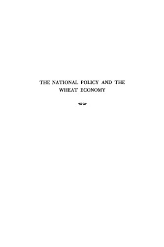 The National Policy and the Wheat Economy