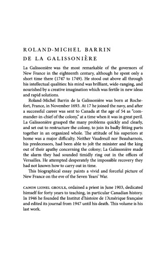 Roland-Michel Barrin de La Galissoniere 1693-1756