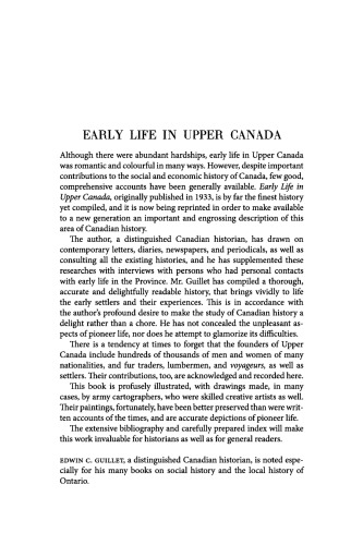 Early Life in Upper Canada