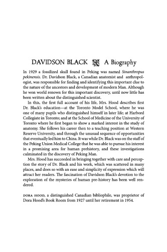 Davidson Black: A Biography
