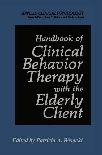 Handbook of Clinical Behavior Therapy with the Elderly Client
