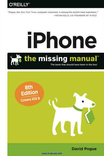 iPhone: The Missing Manual, 8th Edition