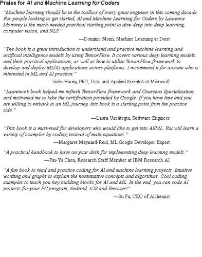 AI and Machine Learning for Coders