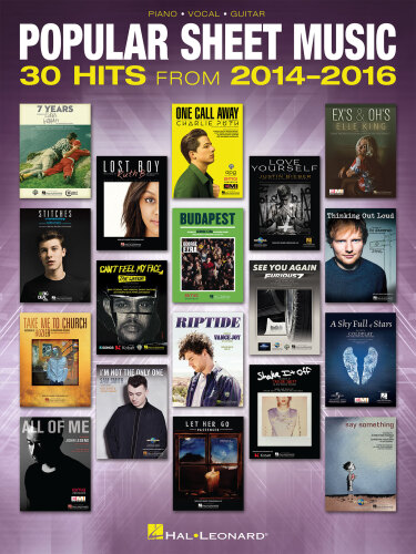 Popular Sheet Music 30 Hits From 2014-2016
