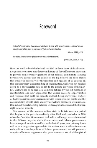 Justice as Welfare: Equity and Solidarity