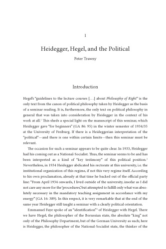 On Hegel’s Philosophy of Right: The 1934–35 Seminar and Interpretive Essays